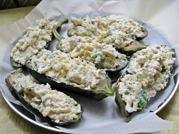 Баклажаны Кучерикас с сырно-творожной начинкой