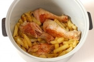 Картофель с курицей в мультиварке Картофель с курицей в мультиварке