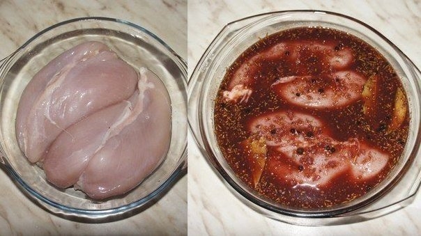 Пастрома из куриной грудки в винном маринаде Пастрома из куриной грудки в винном маринаде