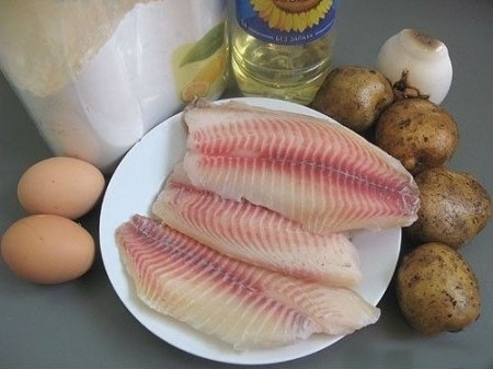 Рыба в картофельной корочке.