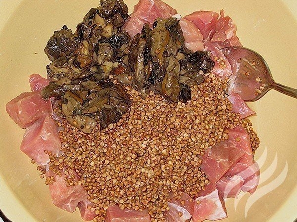 Гречка с мясом и грибами. Гречка с мясом и грибами.