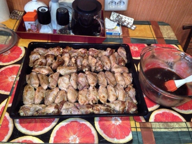 Куриные крылышки BBQ Куриные крылышки BBQ