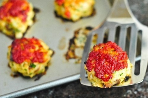 Запеченные куриные фрикадельки Запеченные куриные фрикадельки