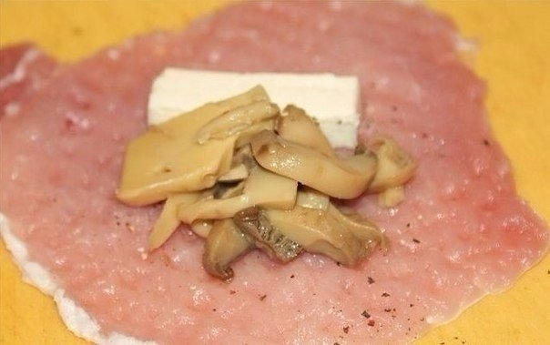 Мешочки с сыром и грибами Мешочки с сыром и грибами