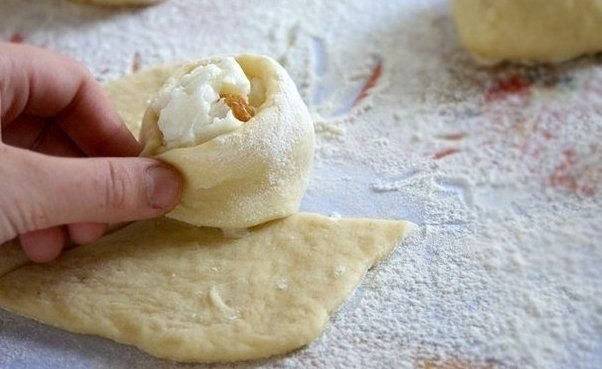 Булочки Розочки с творогом Булочки Розочки с творогом