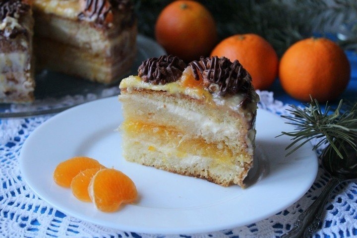 Мандариновый торт Мандариновый торт