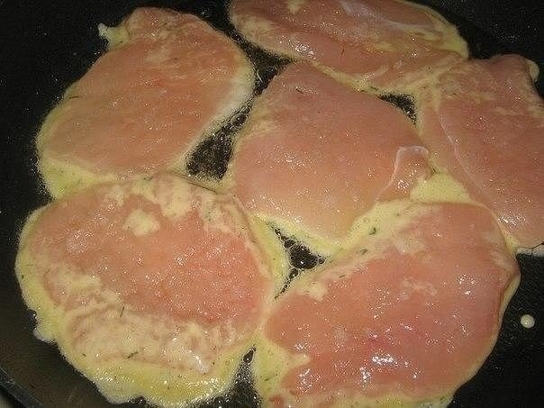 Куриные отбивные в сырном кляре Куриные отбивные в сырном кляре