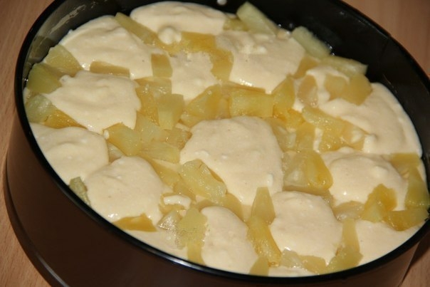 Творожный пирог с ананасами от Вероники Крамарь. Творожный пирог с ананасами от Вероники Крамарь.