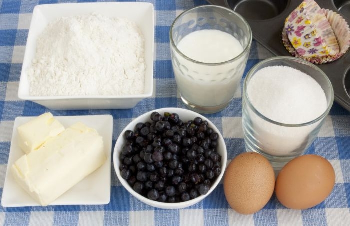 Маффины с черникой Маффины с черникой