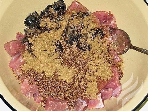 Гречка с мясом и грибами. Гречка с мясом и грибами.