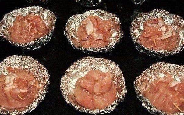 Мешочки с сыром и грибами Мешочки с сыром и грибами