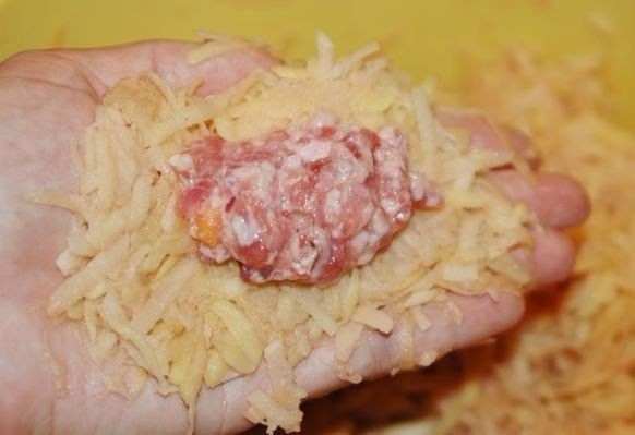 Картофельные зразы с мясным фаршем Картофельные зразы с мясным фаршем