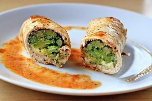 Рулетики из курицы с брокколи Рулетики из курицы с брокколи