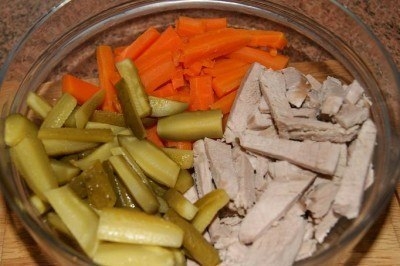 Очень вкусный салат Обжорка Очень вкусный салат Обжорка