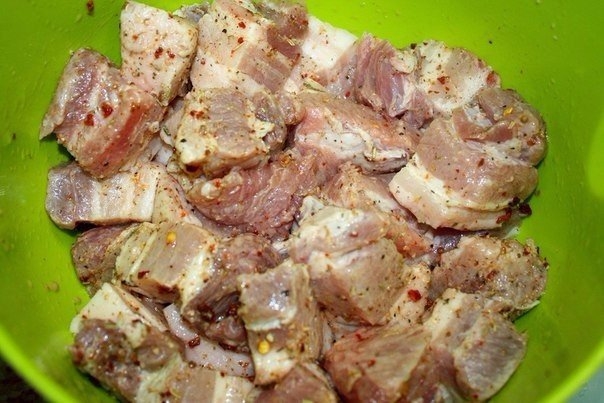 Шашлык в духовке на луковой подушке Шашлык в духовке на луковой подушке