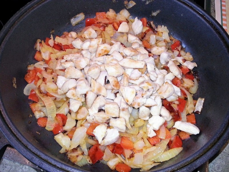 Курица с овощами Курица с овощами