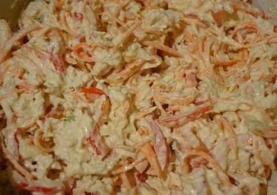 Салат с курицей и морковью по-корейски Салат с курицей и морковью по-корейски