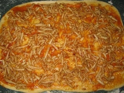 Булочки с яблоком из быстрого теста Булочки с яблоком из быстрого теста