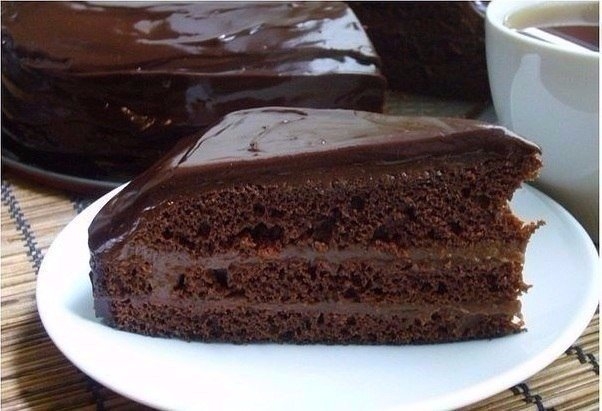 Быстрый шоколадный торт.