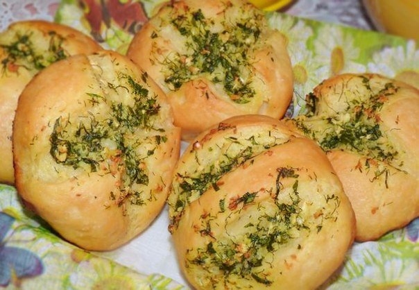 Пампушки с чесноком Пампушки с чесноком