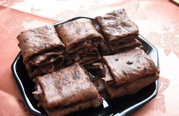 Шоколадные блинчики на молоке Шоколадные блинчики на молоке