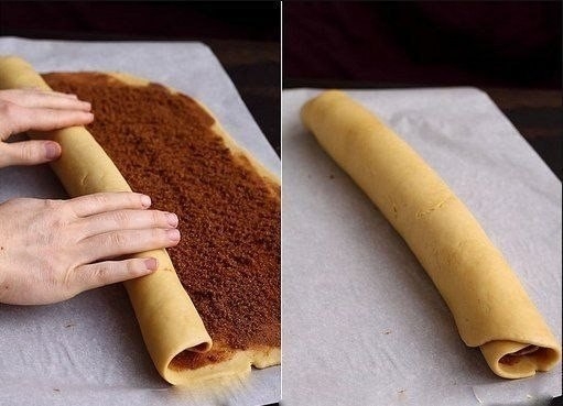 Липкие булочки с корицей и грецкими орехами Липкие булочки с корицей и грецкими орехами