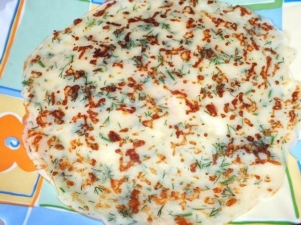 Сырные блины с зеленью Сырные блины с зеленью