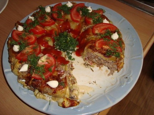 Вкусная кабачковая запеканка. Вкусная кабачковая запеканка.