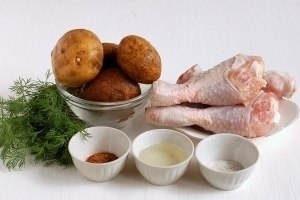 Картофель с курицей в мультиварке Картофель с курицей в мультиварке