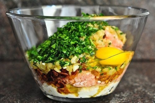 Запеченные куриные фрикадельки Запеченные куриные фрикадельки