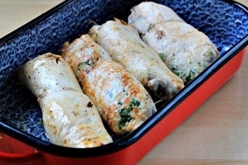 Рулетики из курицы с брокколи Рулетики из курицы с брокколи