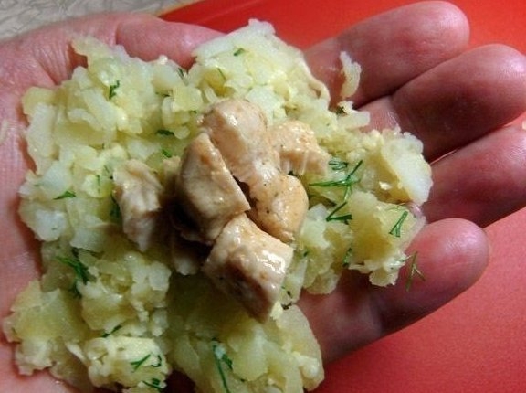 Зразы картофельные с курицей Зразы картофельные с курицей