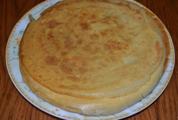 Блинный тортик с вишневой начинкой Блинный тортик с вишневой начинкой