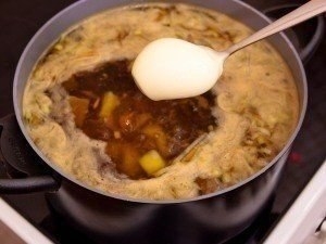 Сырный суп с белыми грибами Сырный суп с белыми грибами