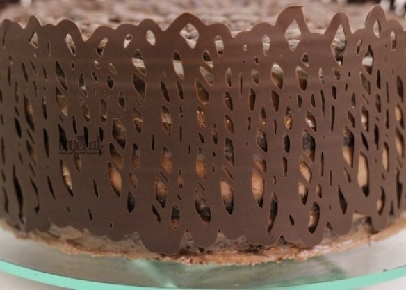 Шоколадный заборчик для торта.