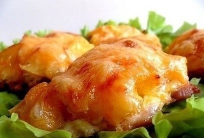 Курица, запеченная с ананасами и сыром 4 Курица, запеченная с ананасами и сыром 4