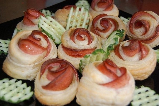 Колбасные розочки Колбасные розочки
