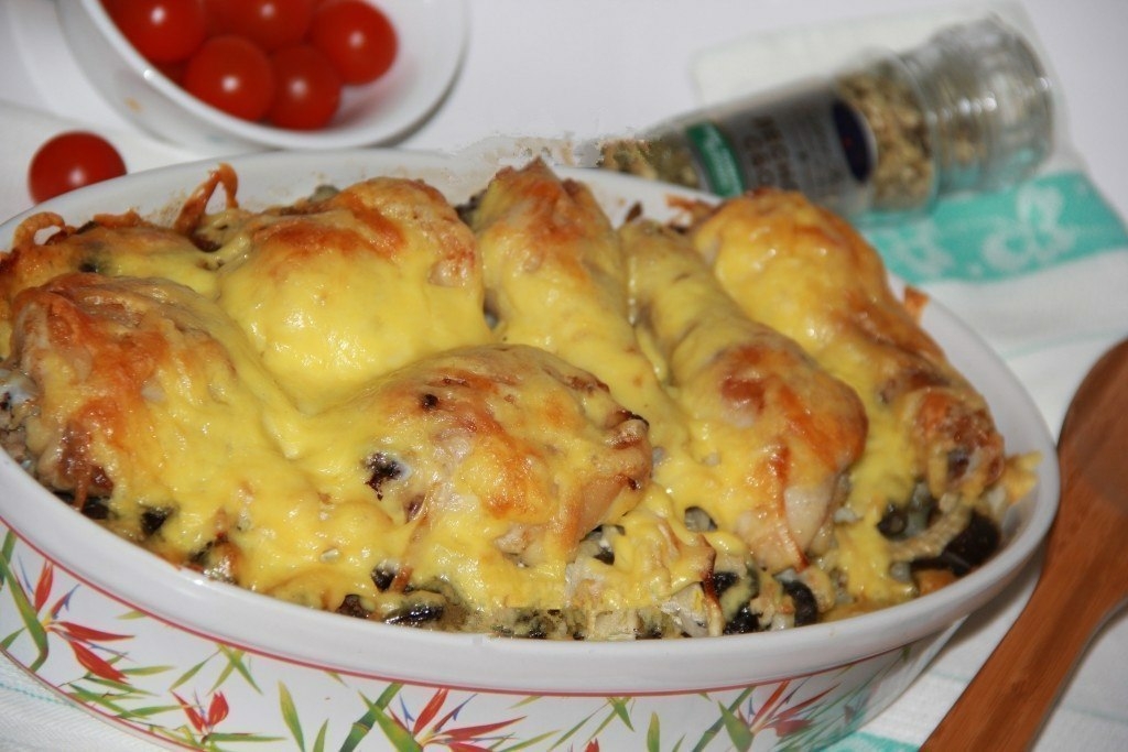 ÐÐ¾Ñ‚Ð¾ Ðº Ñ€ÐÑ†ÐÐ¿Ñ‚Ñƒ: ÐšÑƒÑ€Ð¸Ð½Ñ‹Ð Ð½Ð¾ÐÐºÐ¸ Ñ ÐºÐÑ€Ñ‚Ð¾ÑˆÐºÐ¾Ð¹ Ð¸ Ð³Ñ€Ð¸ÐÐÐ¼Ð¸ Ð² Ð´ÑƒÑ…Ð¾Ð²ÐºÐ.