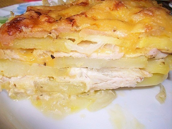 ÐÐ¾Ñ‚Ð¾ Ðº Ñ€ÐÑ†ÐÐ¿Ñ‚Ñƒ: ÐšÐÑ€Ñ‚Ð¾Ñ„ÐÐÑŒÐ½ÐÑ ÐÐÐ¿ÐÐºÐÐ½ÐºÐ Ñ ÐºÑƒÑ€Ð¸Ñ†ÐÐ¹ Ð¸ ÑÑ‹Ñ€Ð¾Ð¼ (Ð¿Ð¾-Ñ„Ñ€ÐÐ½Ñ†ÑƒÐÑÐºÐ¸).