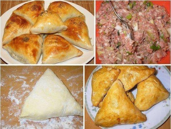 Фото к рецепту: Cамса — те же печеные пирожки, но с неповторимым восточным вкусом и ароматом. Фото к рецепту: Cамса — те же печеные пирожки, но с неповторимым восточным вкусом и ароматом.