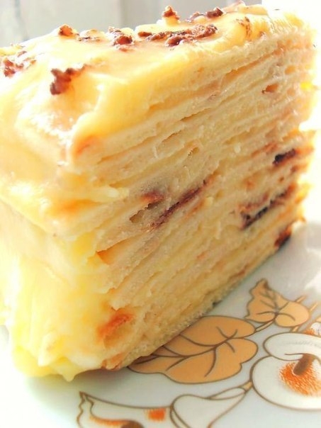 Фото к рецепту: Сказочно вкусный торт с творожным заварным кремом Фото к рецепту: Сказочно вкусный торт с творожным заварным кремом