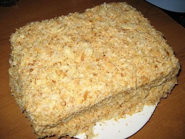 Фото к рецепту: Самый быстрый и вкусный рецепт торта Наполеон Фото к рецепту: Самый быстрый и вкусный рецепт торта Наполеон
