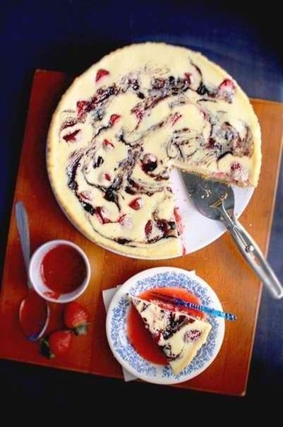 Ягодный чизкейк в духовке, рецепт — Вкусо.ру в 2019 году Ягодный чизкейк в духовке, рецепт — Вкусо.ру в 2019 году