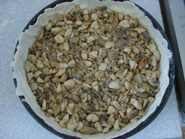 Пирог с курицей и грибами Пирог с курицей и грибами