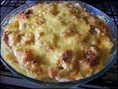 Фото к рецепту: Картофельная запеканка с курицей и сыром (по-французски) Фото к рецепту: Картофельная запеканка с курицей и сыром (по-французски)