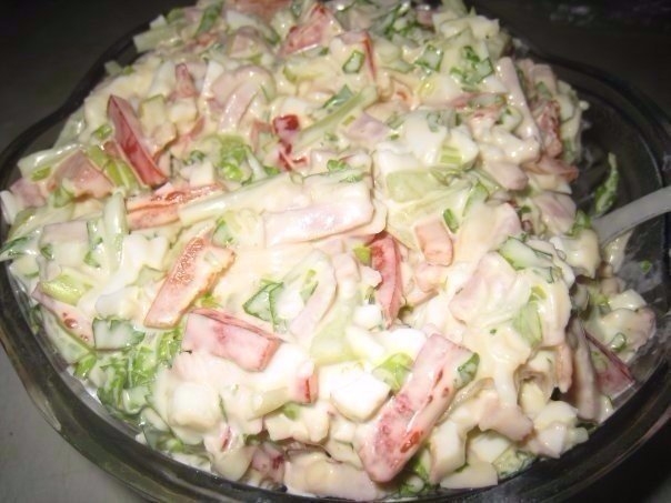 Фото к рецепту: Очень вкусный - салатик Берлинский Фото к рецепту: Очень вкусный - салатик Берлинский