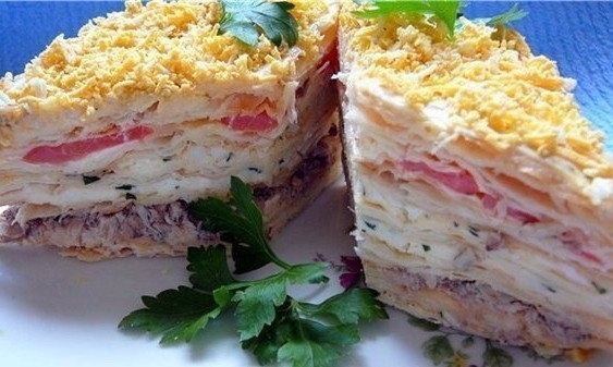 салат наполеон рецепт и фото салат наполеон рецепт и фото