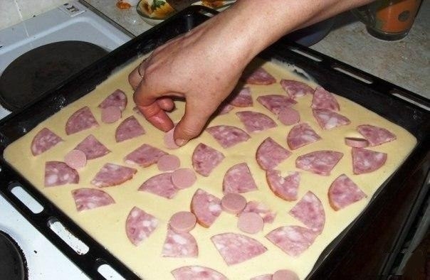 Фото к рецепту: Вкуснющая быстрая пицца Фото к рецепту: Вкуснющая быстрая пицца