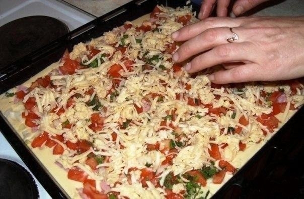 Фото к рецепту: Вкуснющая быстрая пицца Фото к рецепту: Вкуснющая быстрая пицца