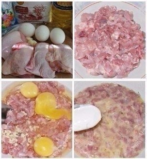 Фото к рецепту: Куриные котлетки по-французски Фото к рецепту: Куриные котлетки по-французски
